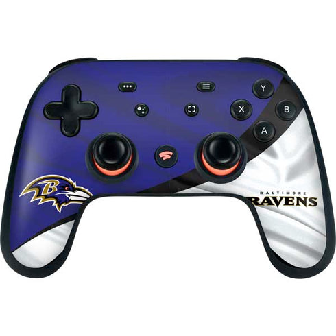 NFL Baltimore Ravens Google Stadia Controller Skin